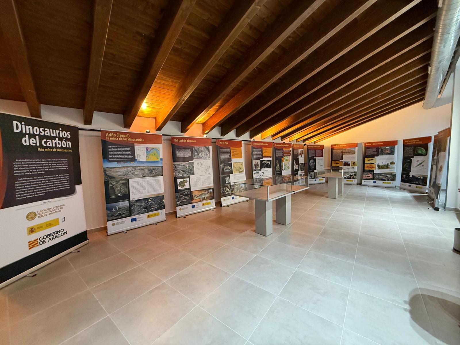 Exposición Dinosaurios del Carbón en el Museo del Centro Cultural La Puebla de Valverde 2