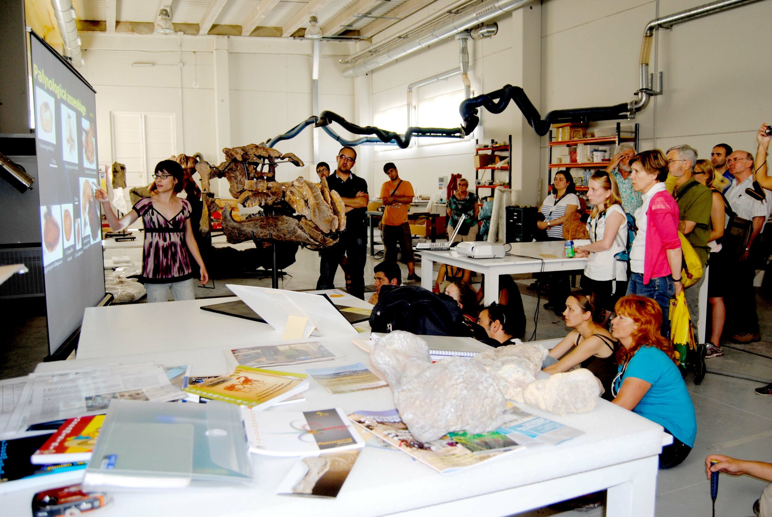 Foto 2. Presentacin trabajos Polen fsil Teruel Dinpolis congreso Paleobotínica 1