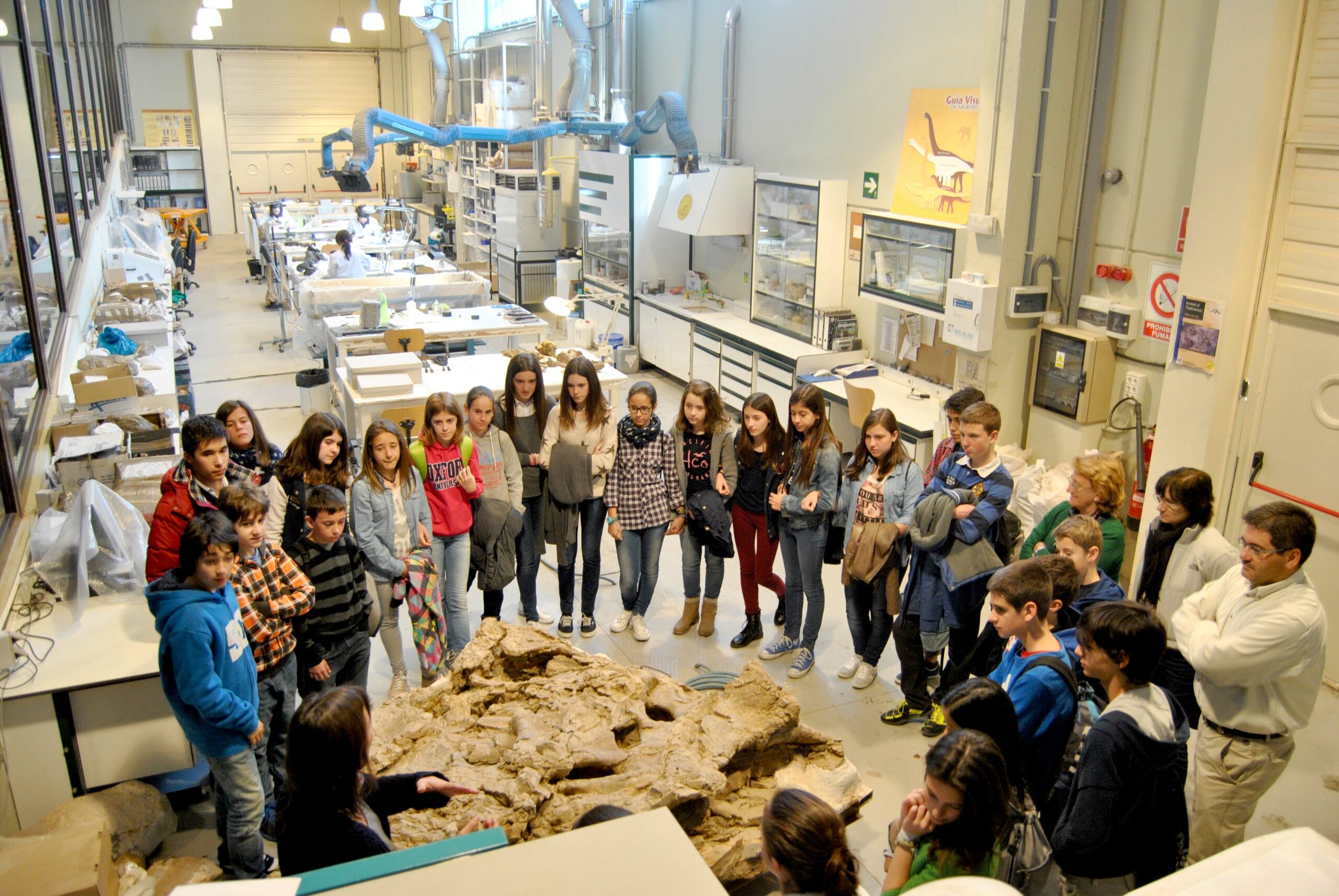 Laboratorio Fundación Dinópolis visita IES Rosa Molas 170320141