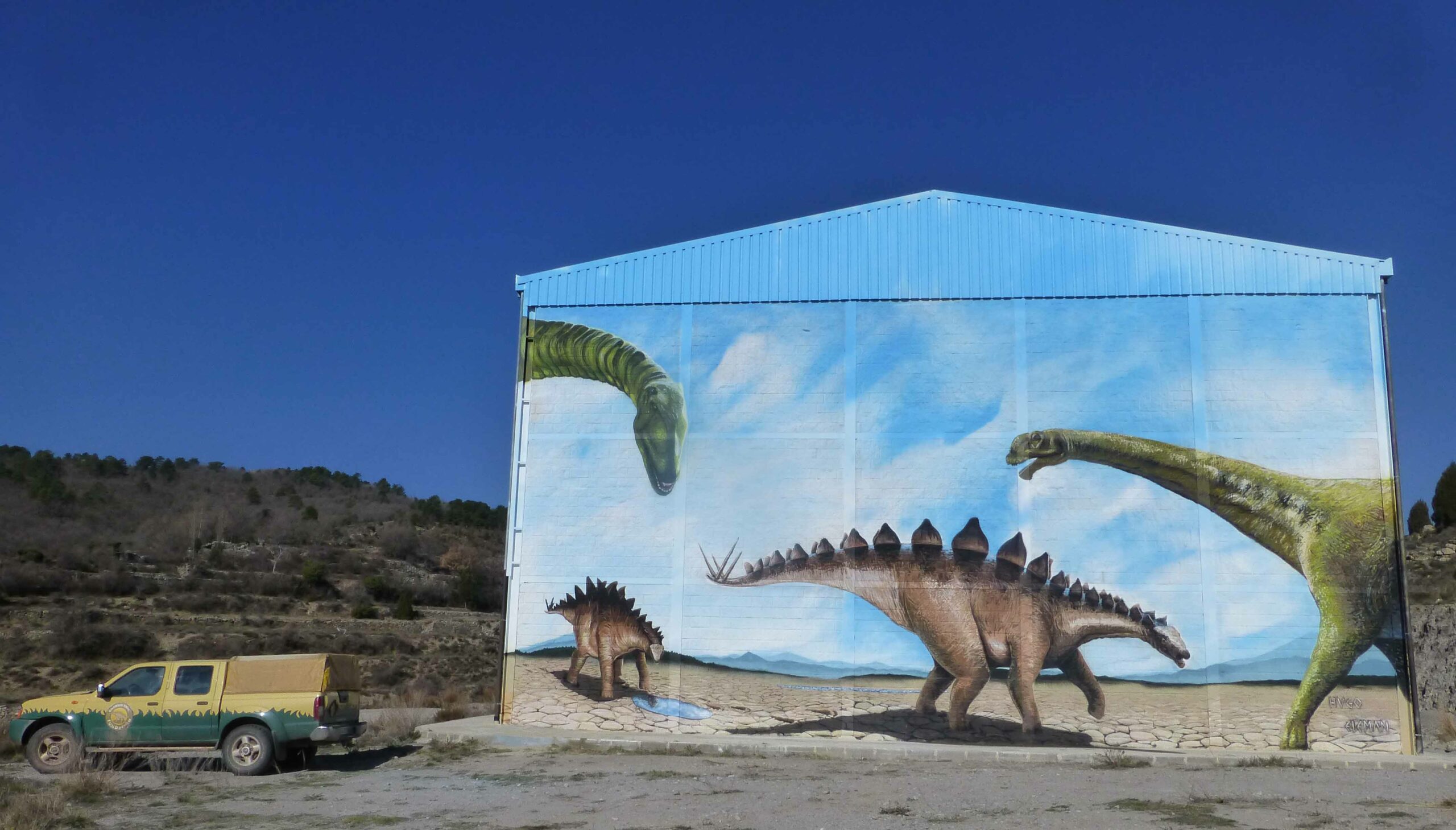 mural jurásico El Castellar