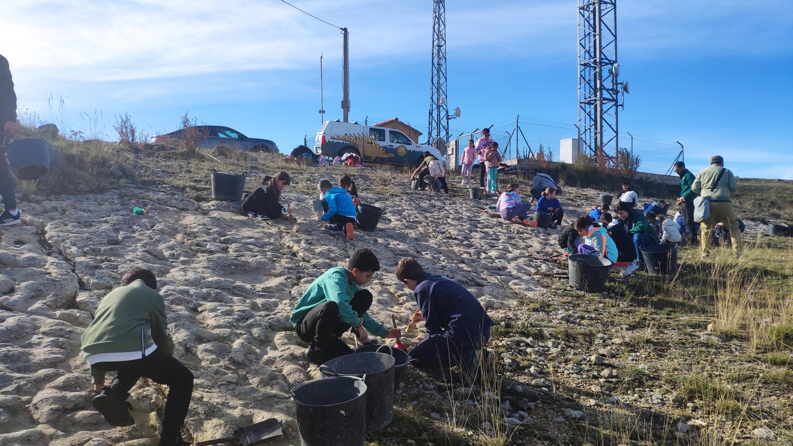 vista general yacimiento Antena durante la actividad CRA Cedrillas FCPTD 11102024