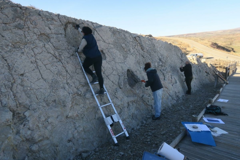 LA FUNDACIÓN DINÓPOLIS SIGUE DANDO UNA “NUEVA VISIBILIDAD” A LAS HUELLAS DE DINOSAURIO EN TERUEL  