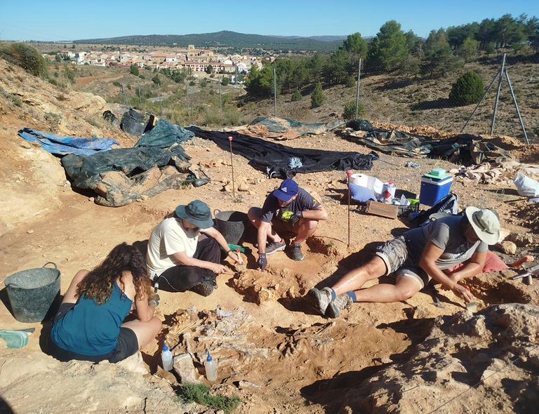 La Fundación Dinópolis realiza una Jornada de Puertas Abiertas en la excavación paleontológica de La Puebla de Valverde (Teruel)